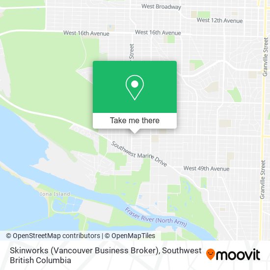 Skinworks (Vancouver Business Broker) map