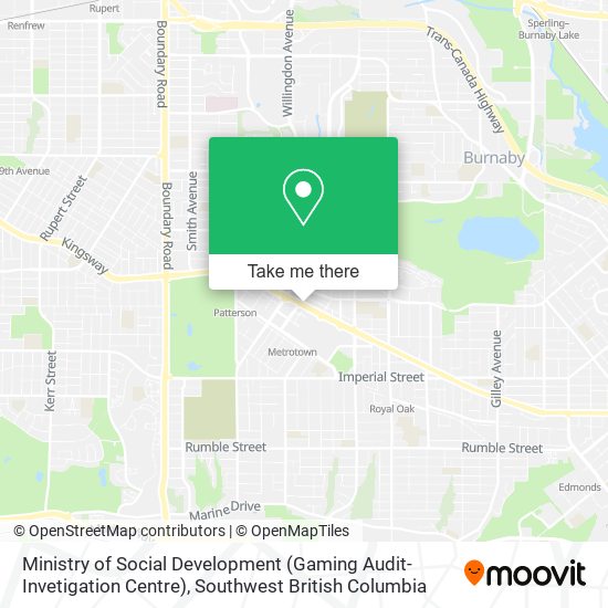 Ministry of Social Development (Gaming Audit-Invetigation Centre) map