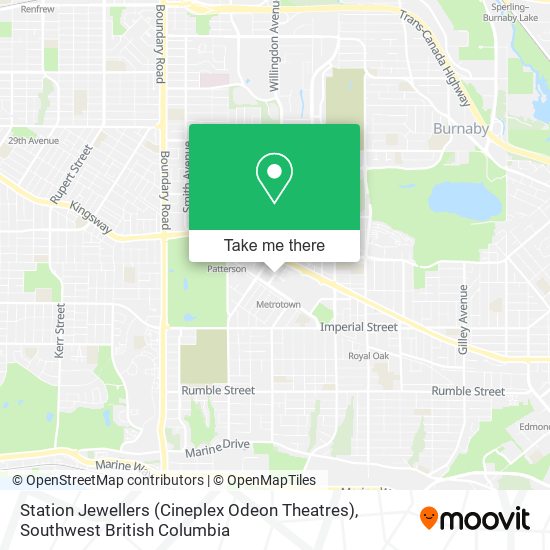 Station Jewellers (Cineplex Odeon Theatres) plan