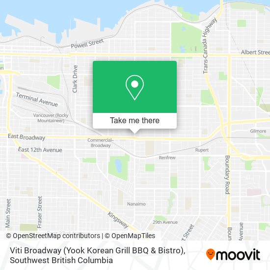 Viti Broadway (Yook Korean Grill BBQ & Bistro) map