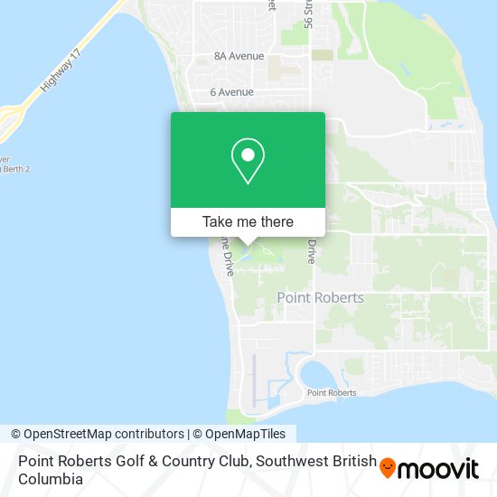Point Roberts Golf & Country Club map