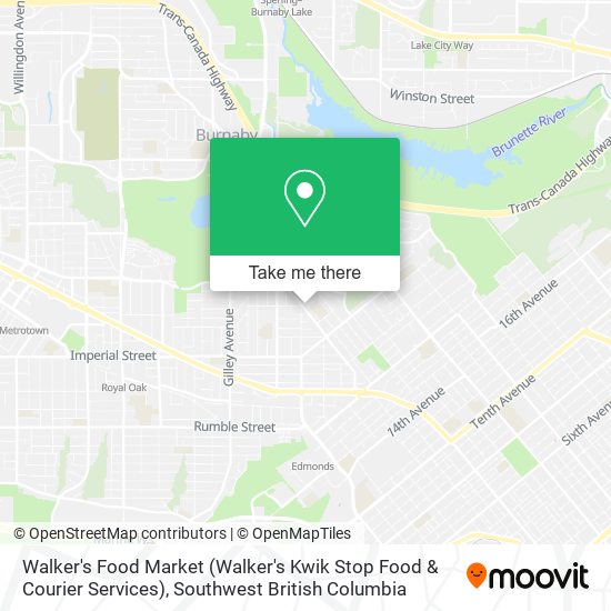 Walker's Food Market (Walker's Kwik Stop Food & Courier Services) map