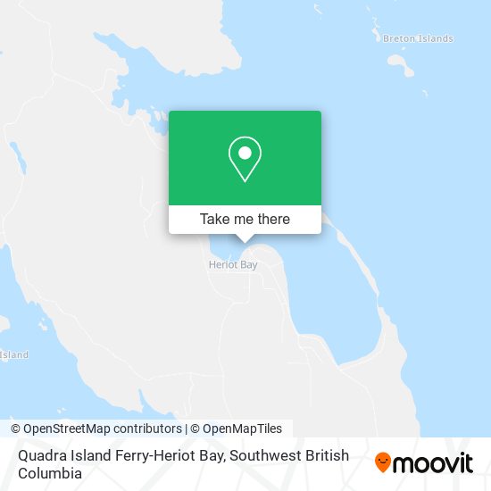 Quadra Island Ferry-Heriot Bay map