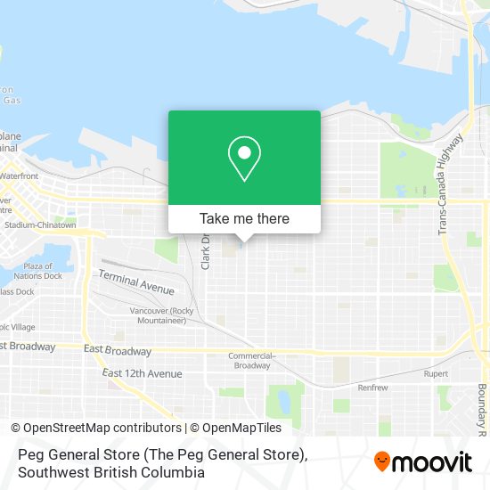 Peg General Store map