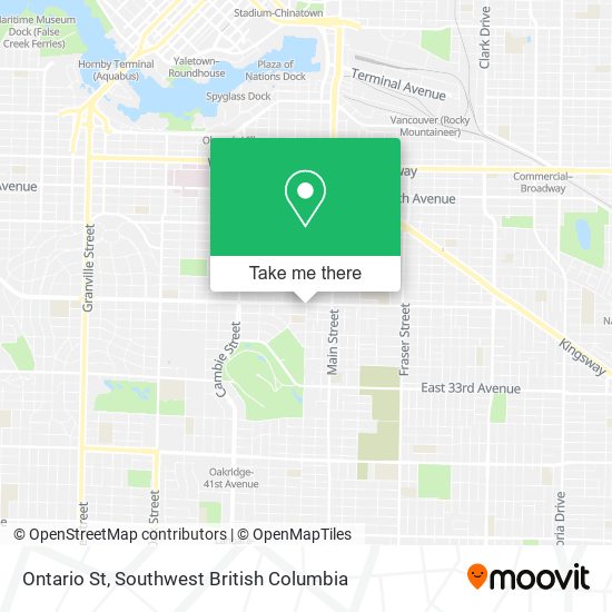 Ontario St map