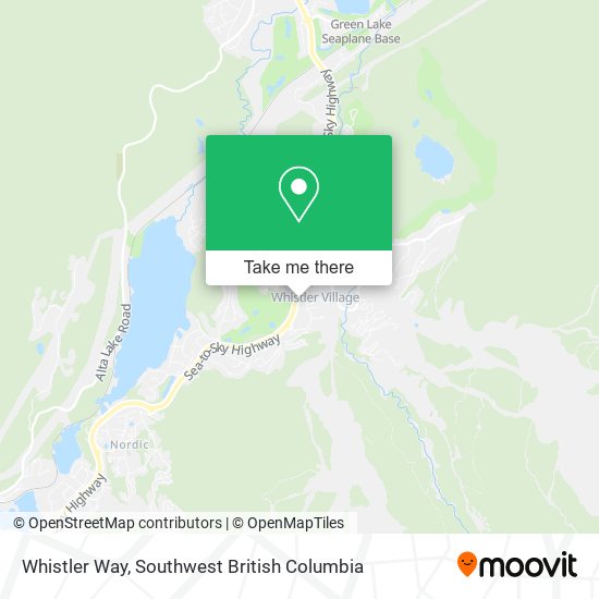 Whistler Way map