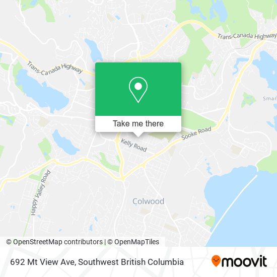692 Mt View Ave map