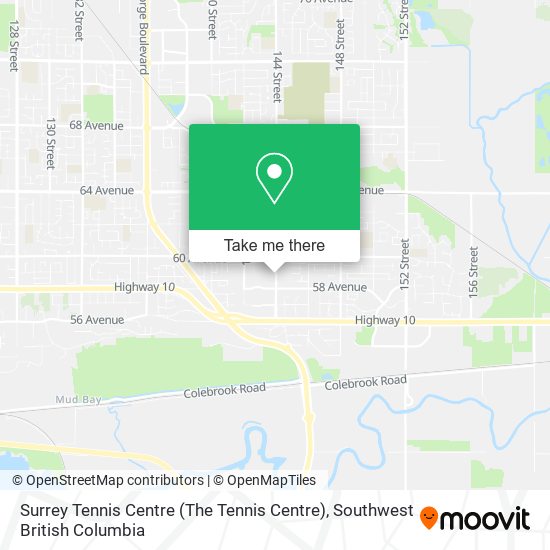 Surrey Tennis Centre (The Tennis Centre) map