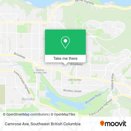 Camrose Ave map