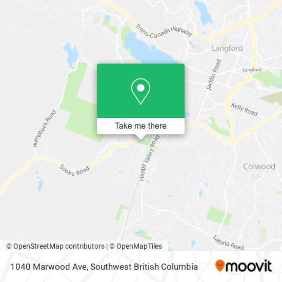 1040 Marwood Ave map