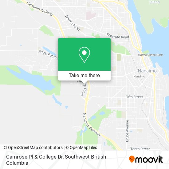Camrose Pl & College Dr map