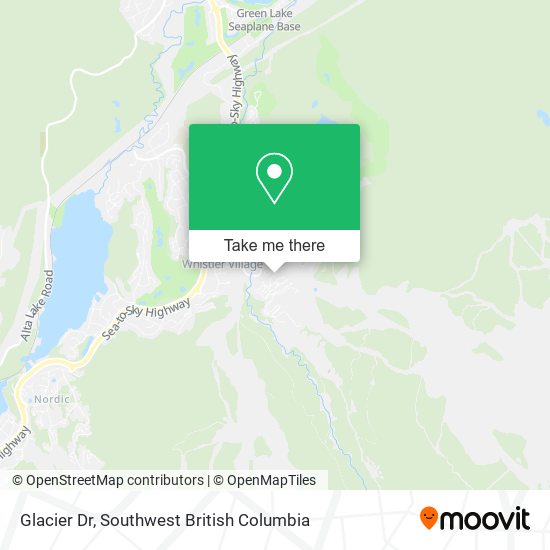 Glacier Dr map