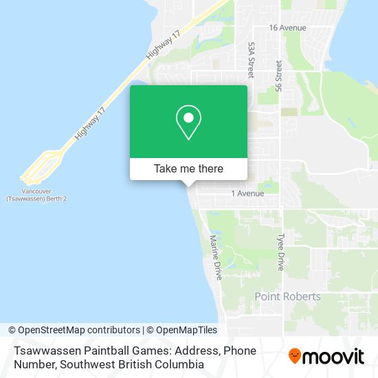 Tsawwassen Paintball Games: Address, Phone Number map