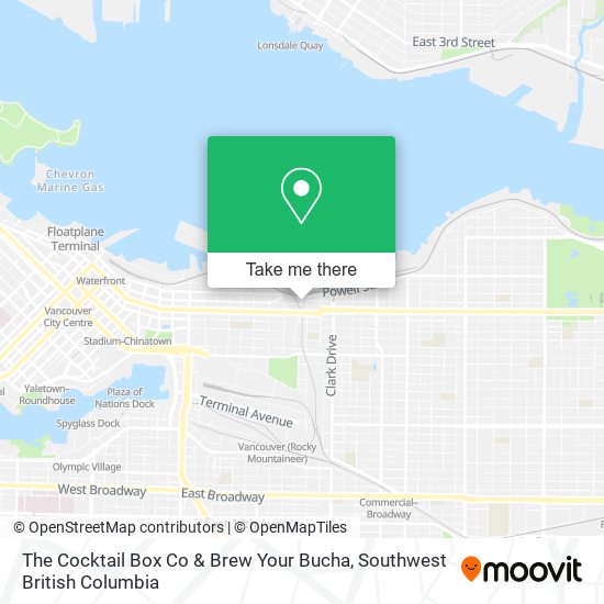 The Cocktail Box Co & Brew Your Bucha map
