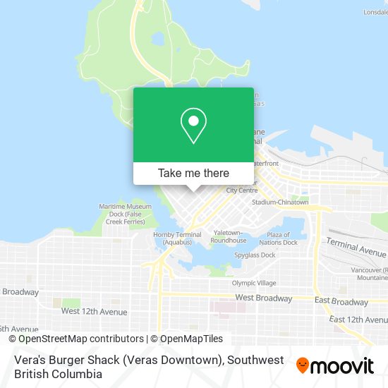 Vera's Burger Shack (Veras Downtown) map
