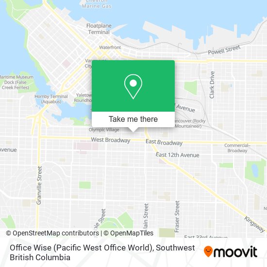 Office Wise (Pacific West Office World) map