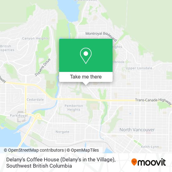 Delany's Coffee House (Delany's in the Village) plan