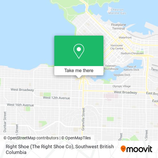 Right Shoe (The Right Shoe Co) map