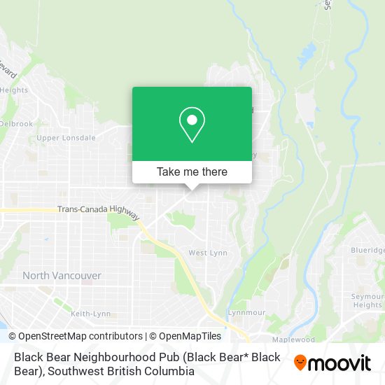 Black Bear Neighbourhood Pub (Black Bear* Black Bear) map