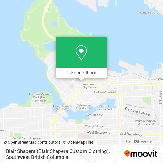 Blair Shapera (Blair Shapera Custom Clothing) map