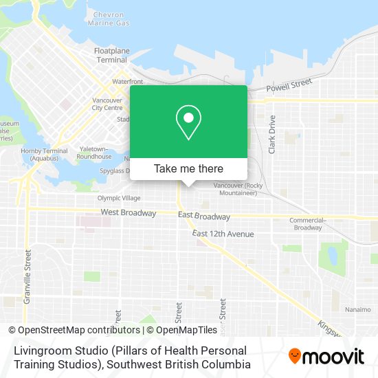 Livingroom Studio (Pillars of Health Personal Training Studios) plan