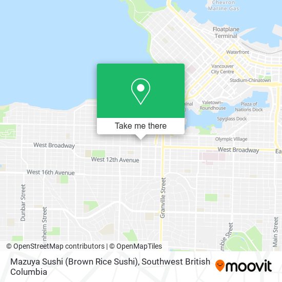 Mazuya Sushi (Brown Rice Sushi) map