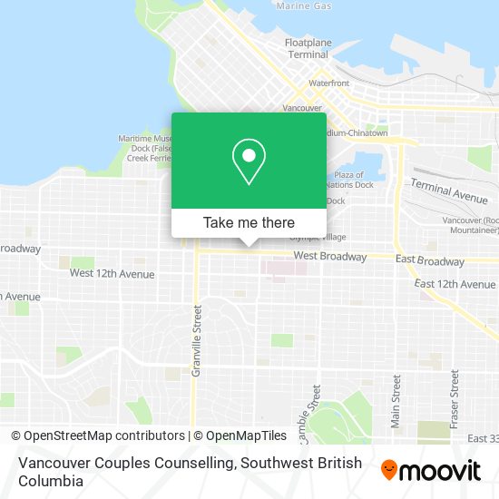 Vancouver Couples Counselling map