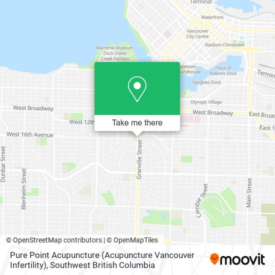 Pure Point Acupuncture (Acupuncture Vancouver Infertility) map