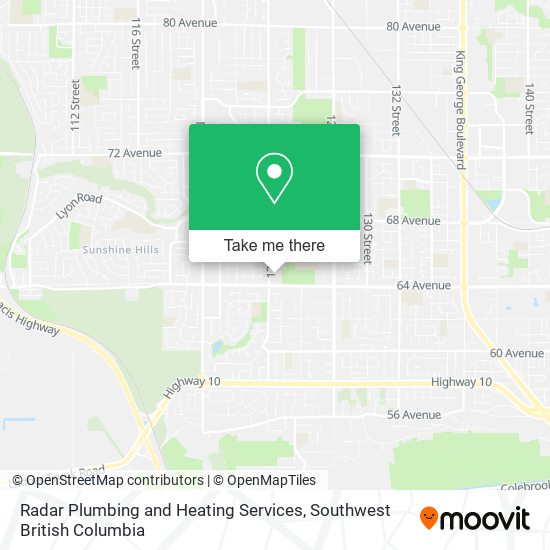 Radar Plumbing and Heating Services map