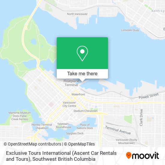 Exclusive Tours International (Ascent Car Rentals and Tours) map