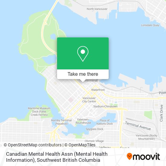 Canadian Mental Health Assn (Mental Health Information) map