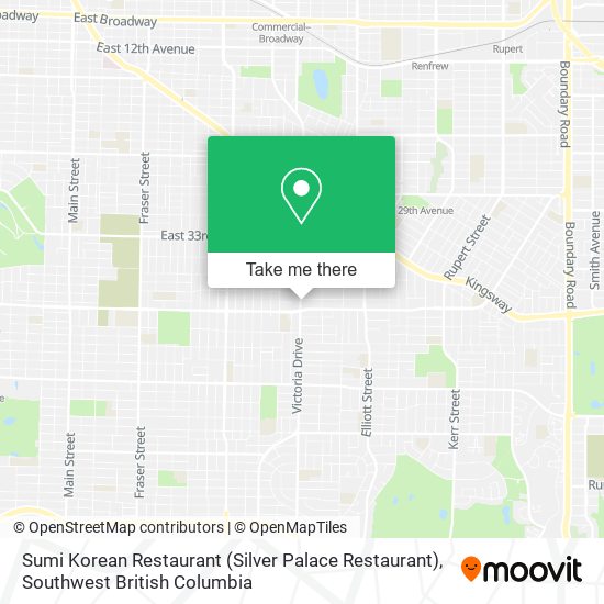 Sumi Korean Restaurant (Silver Palace Restaurant) plan