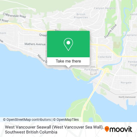 West Vancouver Seawall (West Vancouver Sea Wall) map