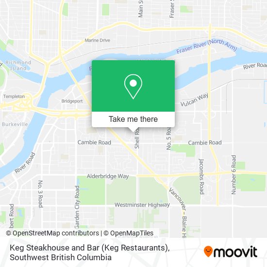 Keg Steakhouse and Bar (Keg Restaurants) map