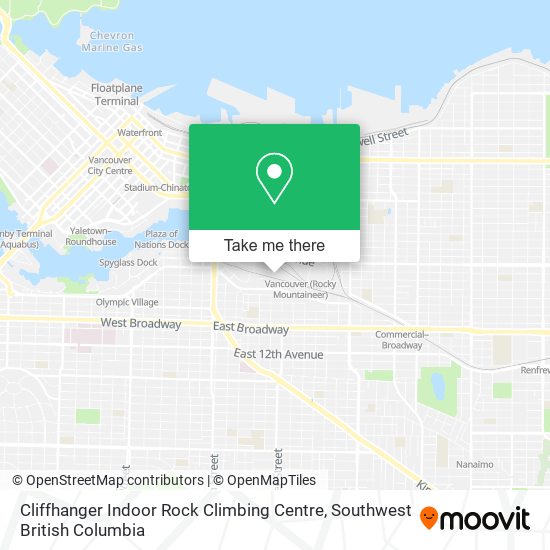 Cliffhanger Indoor Rock Climbing Centre map