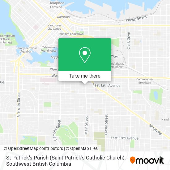 St Patrick's Parish (Saint Patrick's Catholic Church) map