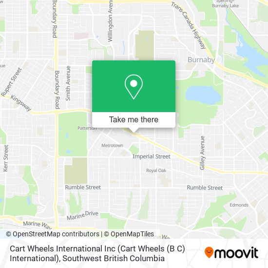 Cart Wheels International Inc (Cart Wheels (B C) International) map