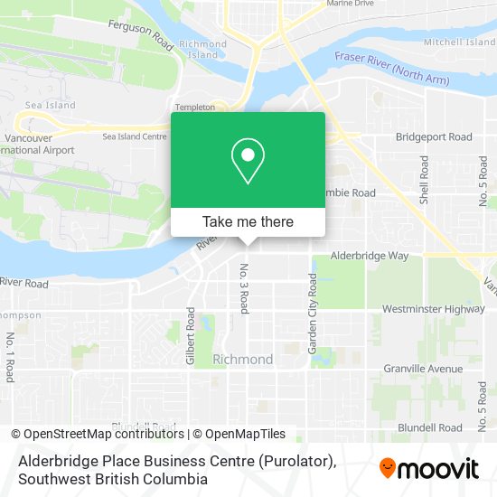 Alderbridge Place Business Centre (Purolator) map