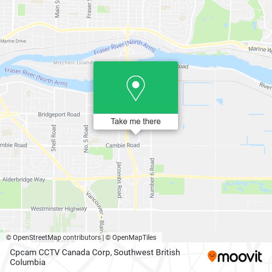 Cpcam CCTV Canada Corp map
