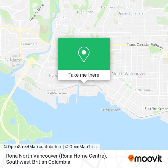 Rona North Vancouver (Rona Home Centre) map