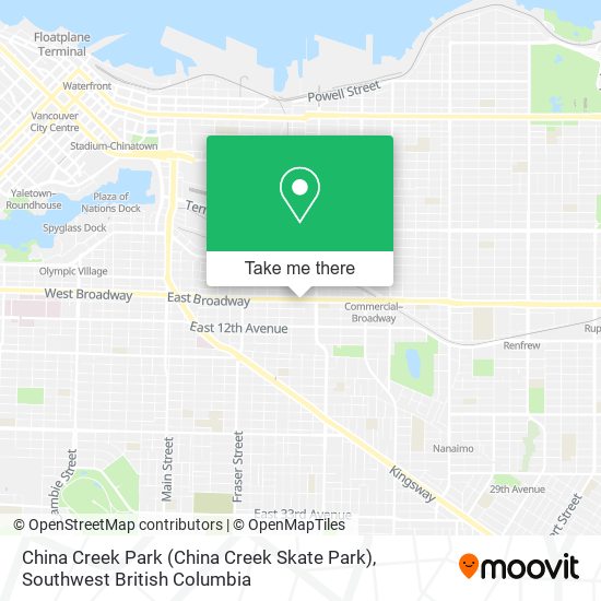 China Creek Park plan