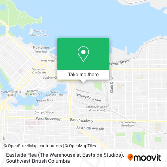 Eastside Flea (The Warehouse at Eastside Studios) map