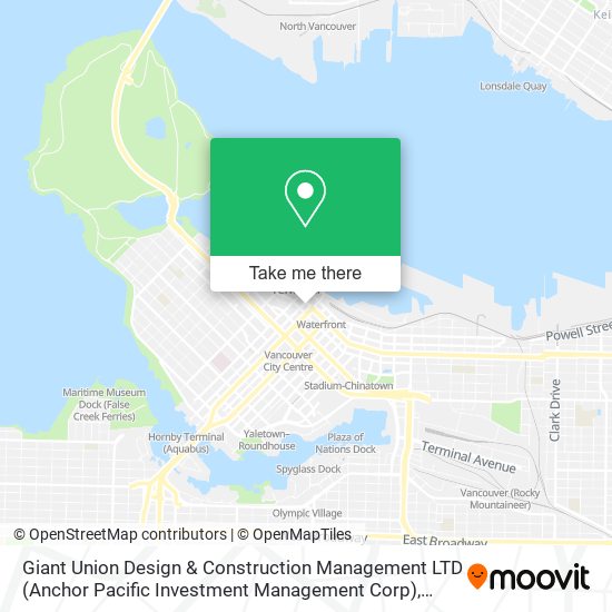 Giant Union Design & Construction Management LTD (Anchor Pacific Investment Management Corp) map