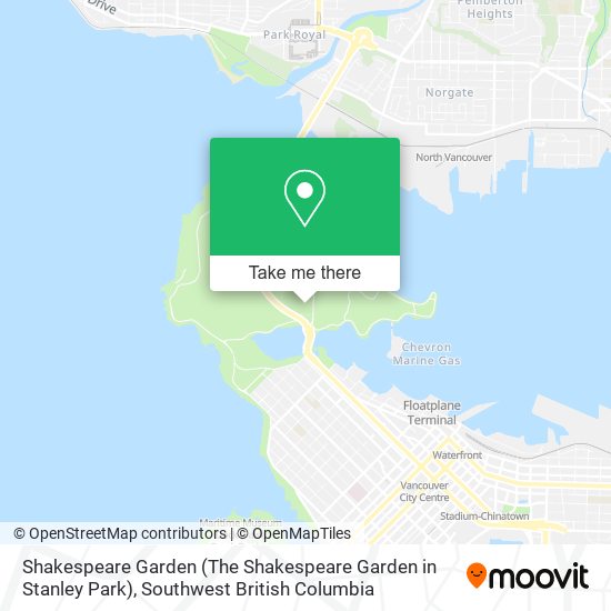 Shakespeare Garden (The Shakespeare Garden in Stanley Park) map