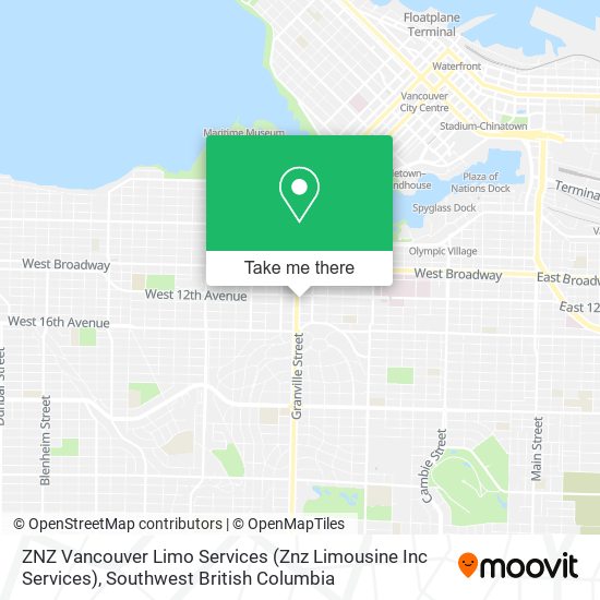 ZNZ Vancouver Limo Services (Znz Limousine Inc Services) map