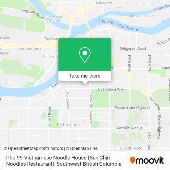 Pho 99 Vietnamese Noodle House (Sun Chim Noodles Restaurant) map