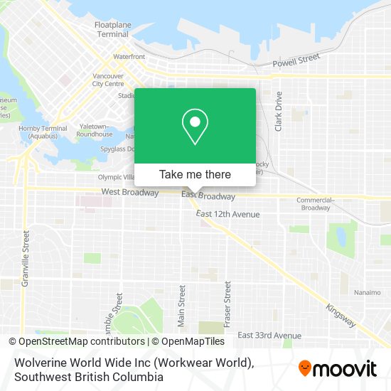 Wolverine World Wide Inc (Workwear World) map