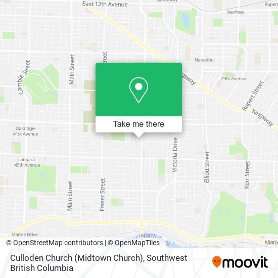 Culloden Church (Midtown Church) plan