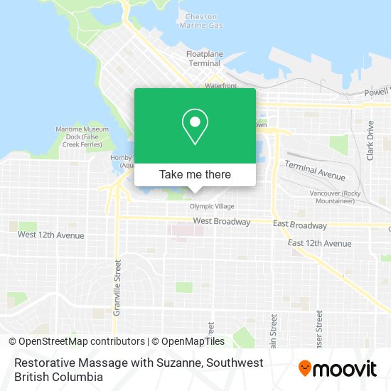 Restorative Massage with Suzanne map