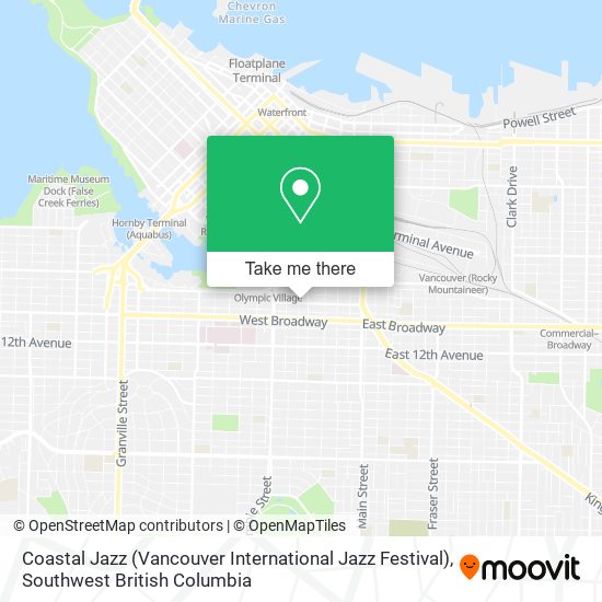 Coastal Jazz (Vancouver International Jazz Festival) plan